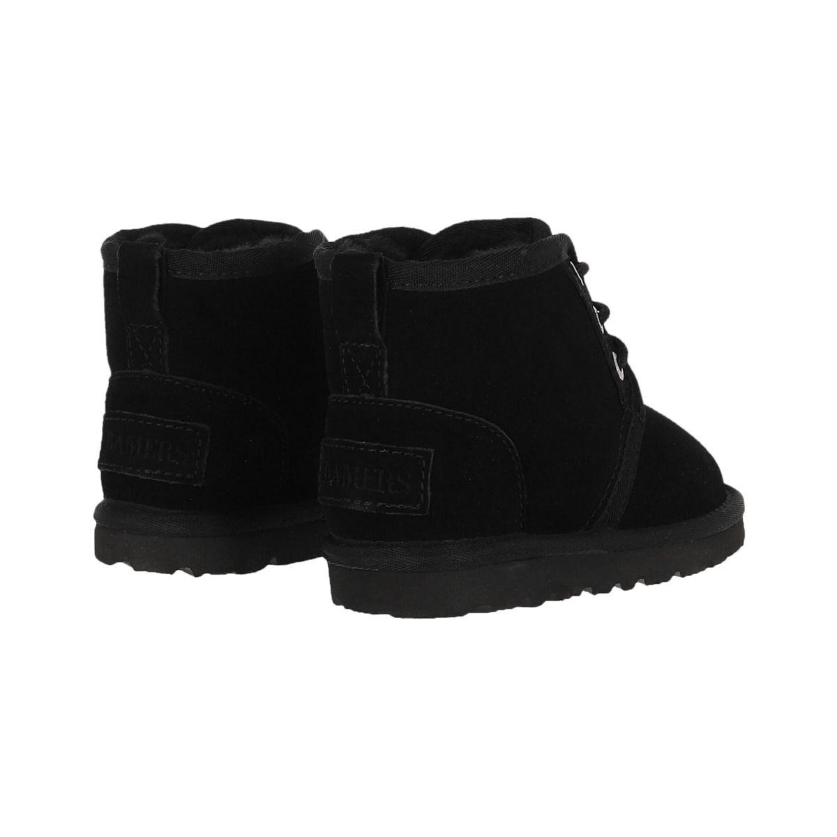 Bota Bamers Camper Cuero Niños Negro-3