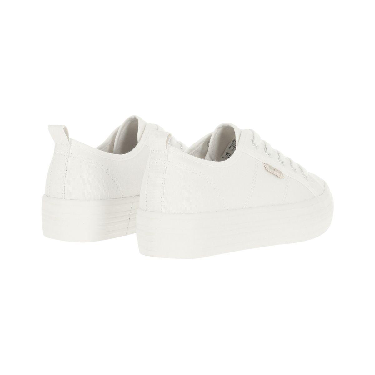Zapatilla Bamers New Canvas Platform Mujer Blanco-3