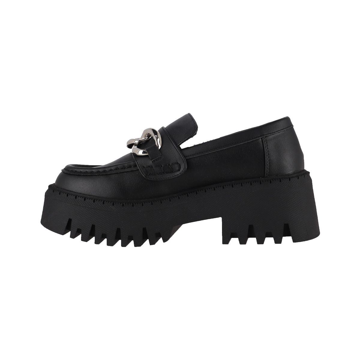 Zapatillas Plataforma Negro  Mujer Bamers Asturia-1
