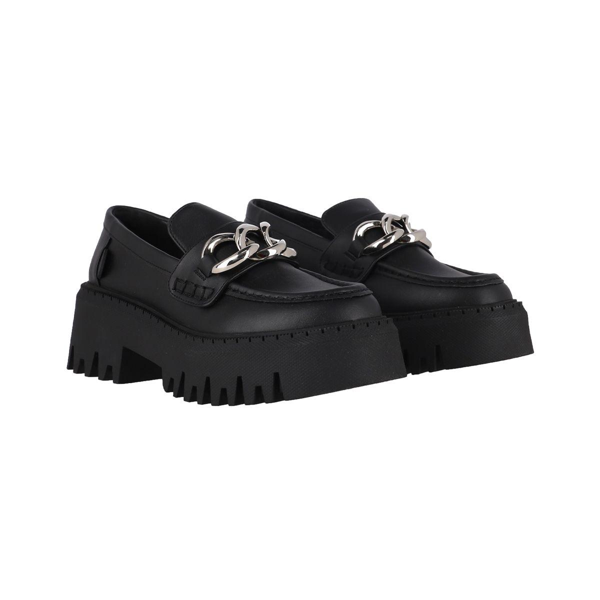 Zapatillas Plataforma Negro  Mujer Bamers Asturia-4
