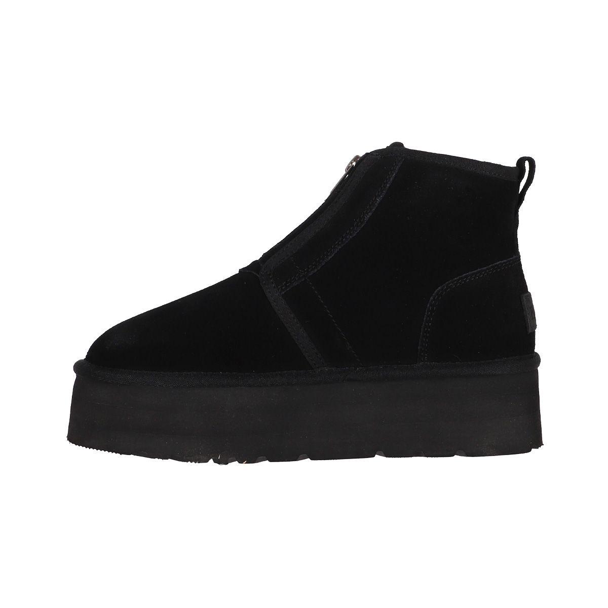 Bota Mujer Bamers Blast Zip Cuero  Negro-1