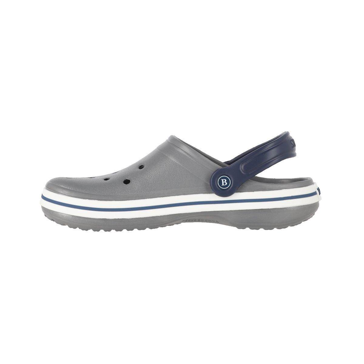 Zuecos Hombre Bamers Airline Grises-1