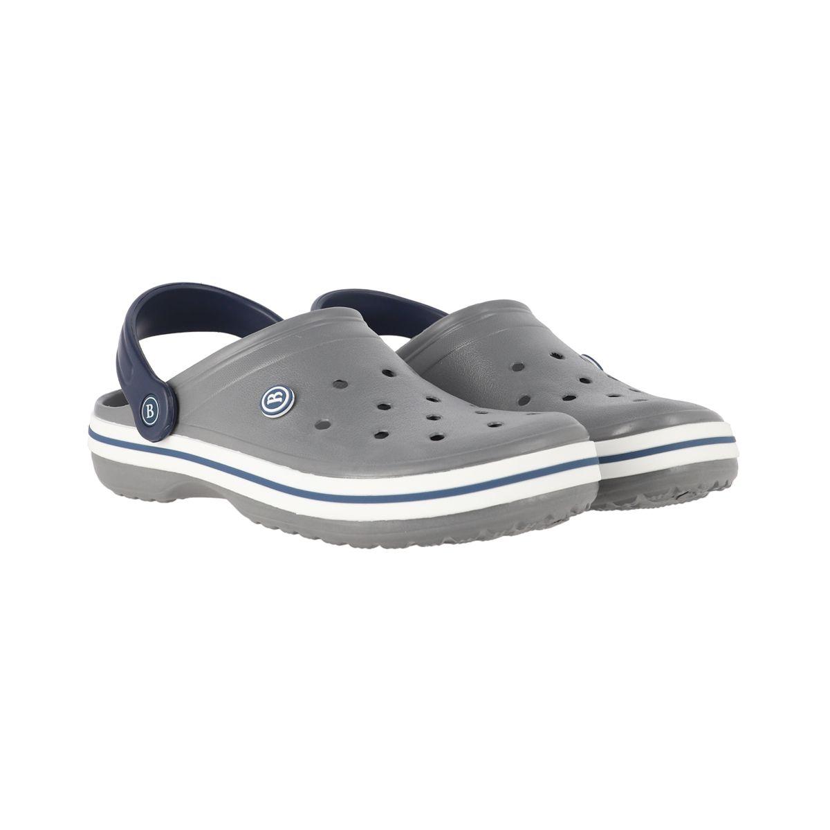 Zuecos Hombre Bamers Airline Grises-4