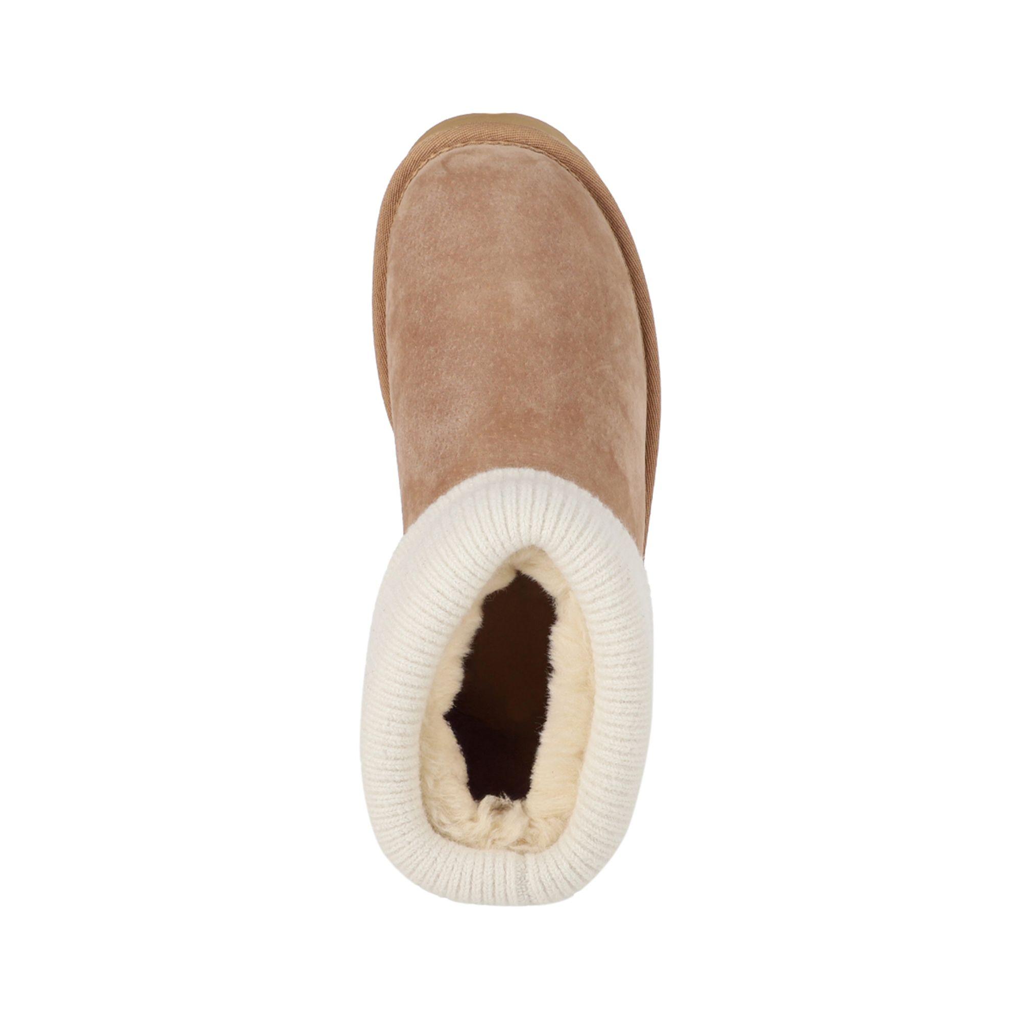 Botas Mujer Blast Mini Knit Caramel Plataforma Bamers-2