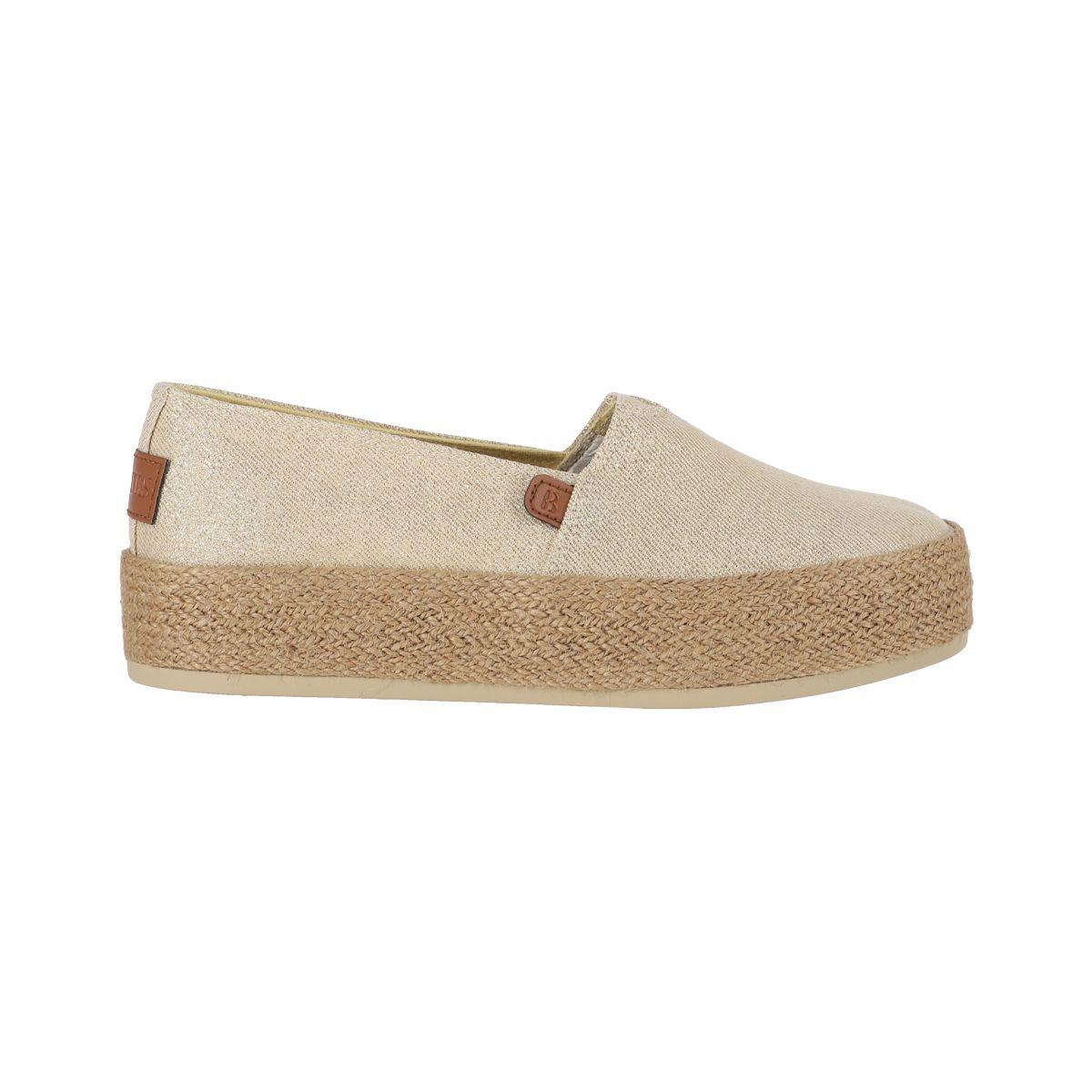 Alpargatas Mujer Sandy Mid Dorado Bamers-0