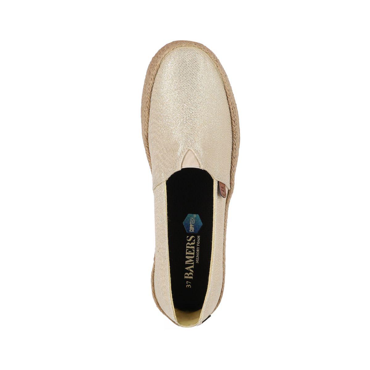 Alpargatas Mujer Sandy Mid Dorado Bamers-2