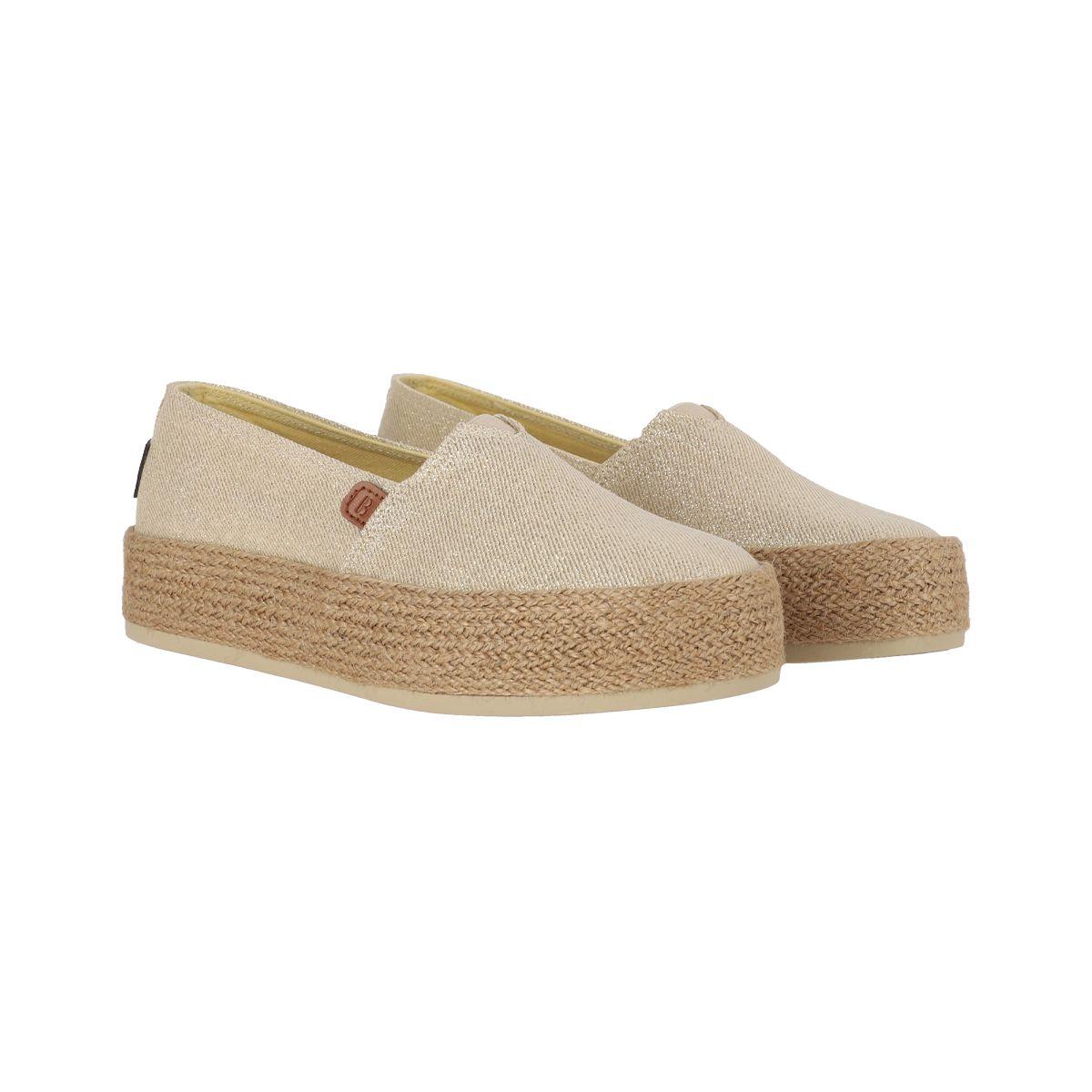 Alpargatas Mujer Sandy Mid Dorado Bamers-4