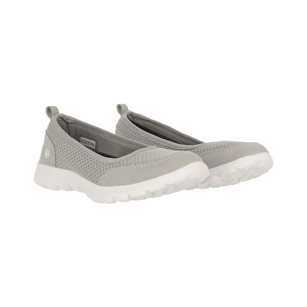 Pantufla Bamers Blossom Go Mujer Gris-2