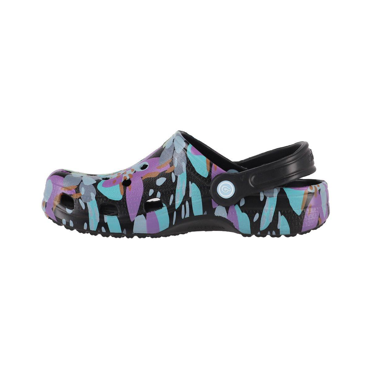 Zuecos Mujer Bamers Air Special Negro Print-1