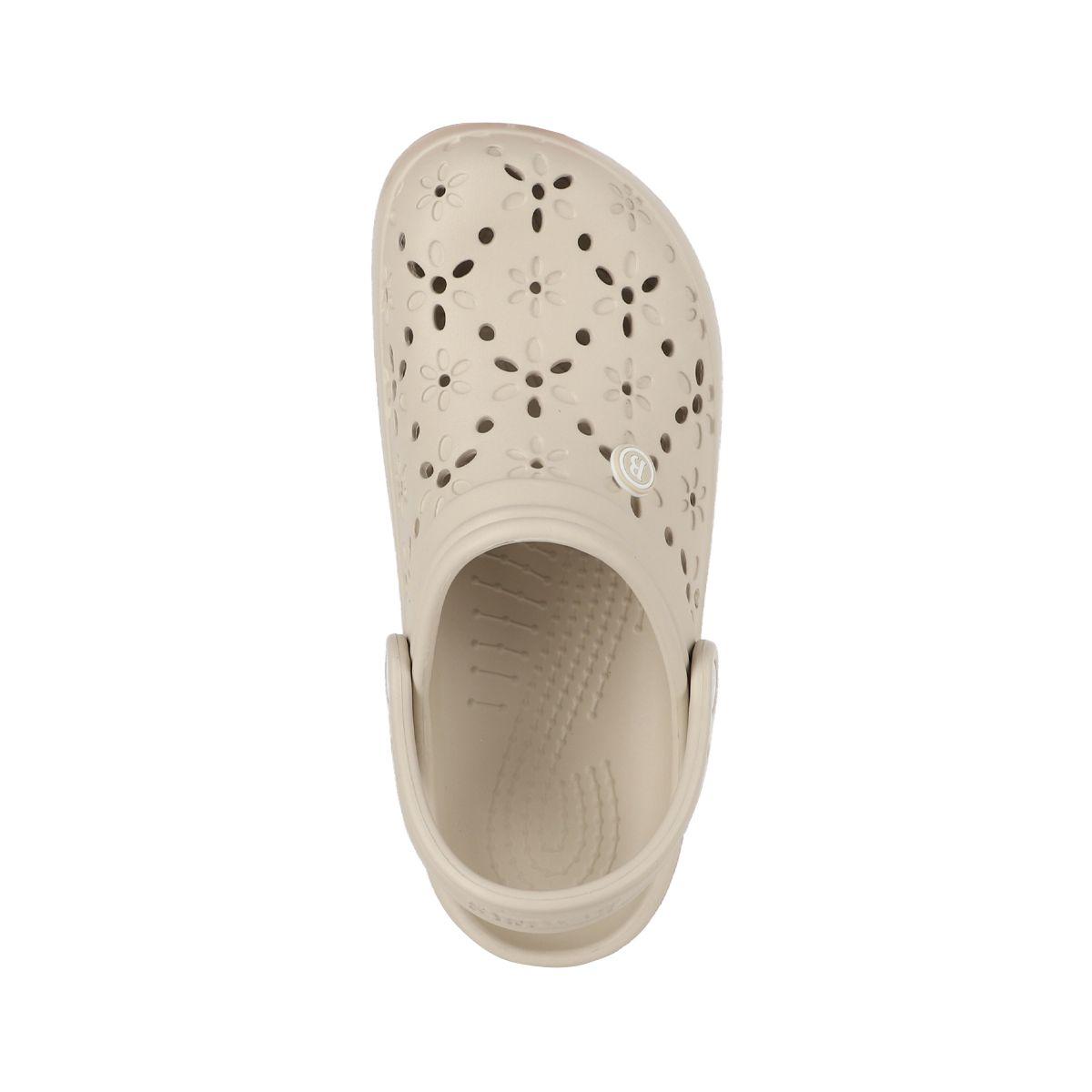 Zuecos Mujer Air Bamers Florales Nude-2