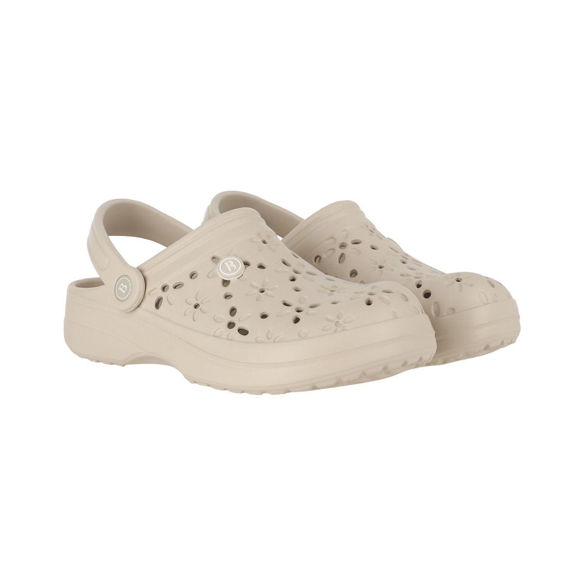 Zuecos Mujer Air Bamers Florales Nude-4