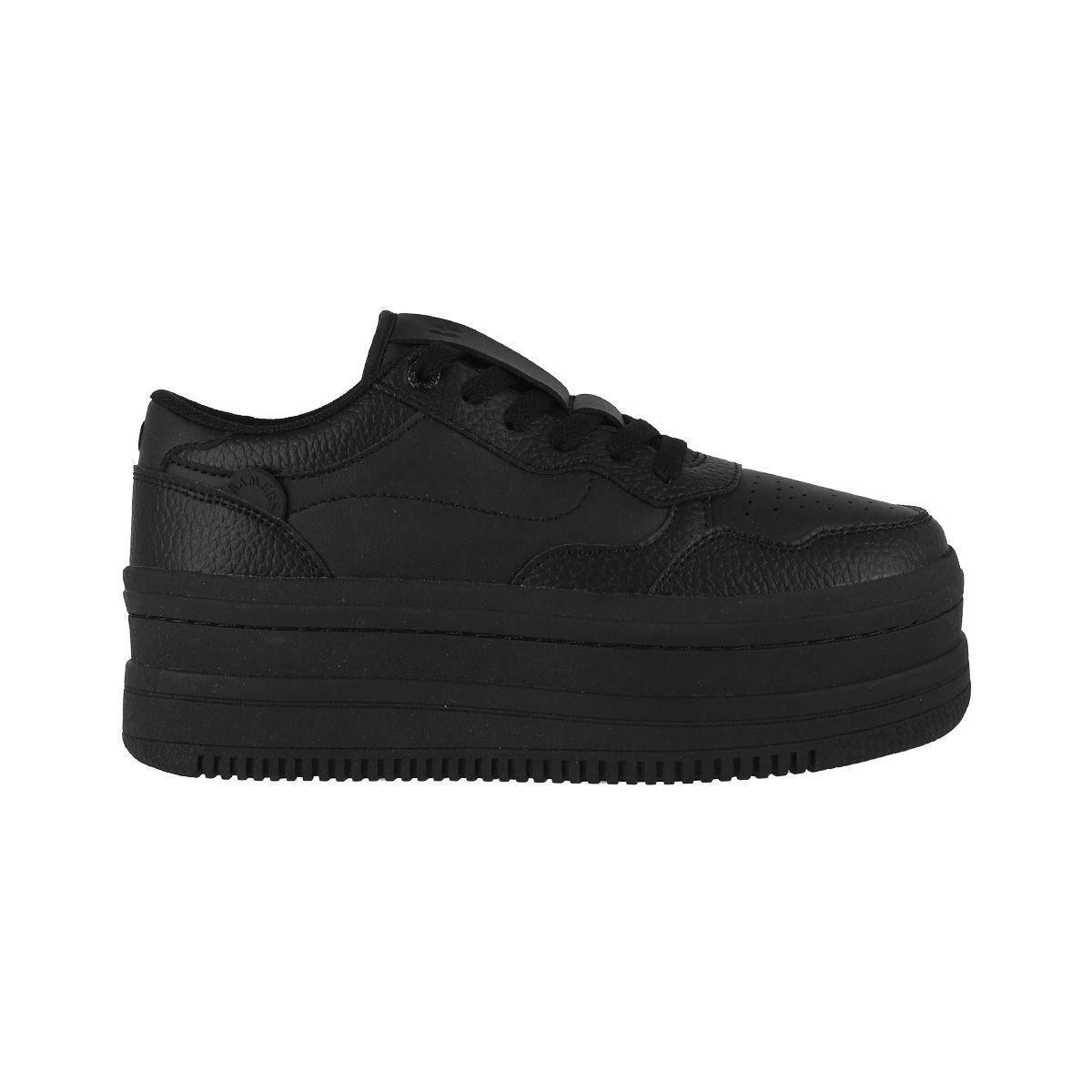 Zapatillas Mujer  Plataforma Negro Bamers Girona-0