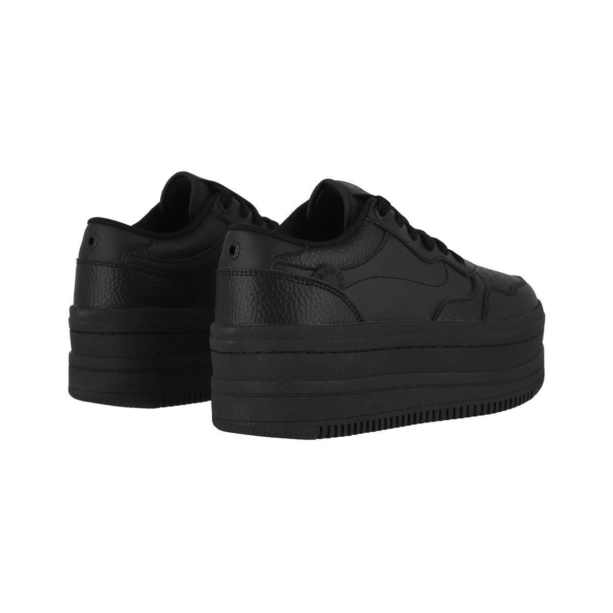 Zapatillas Mujer  Plataforma Negro Bamers Girona-5