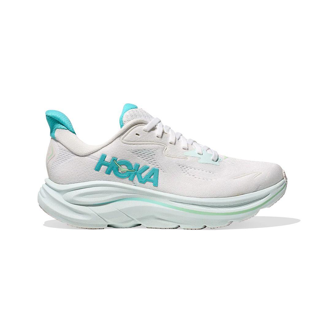 Zapatillas Mujer Running Hoka Clifton 10 White/Blue-0