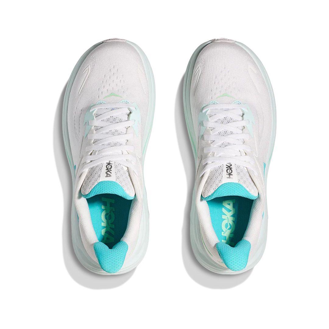 Zapatillas Mujer Running Hoka Clifton 10 White/Blue-1