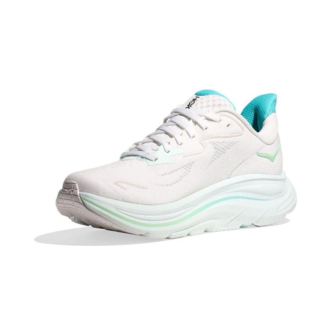 Zapatillas Mujer Running Hoka Clifton 10 White/Blue-2