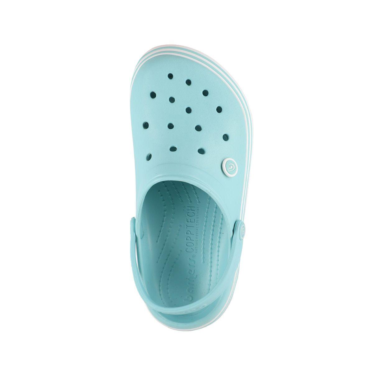 Zuecos Plataforma Mujer Celeste Bamers Airline-2