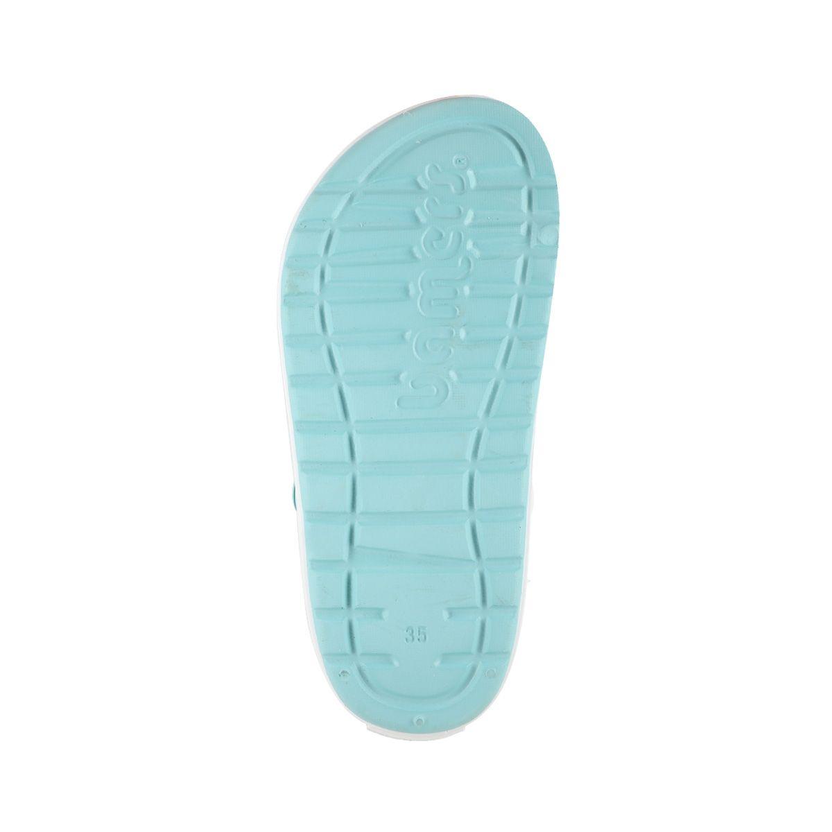 Zuecos Plataforma Mujer Celeste Bamers Airline-3