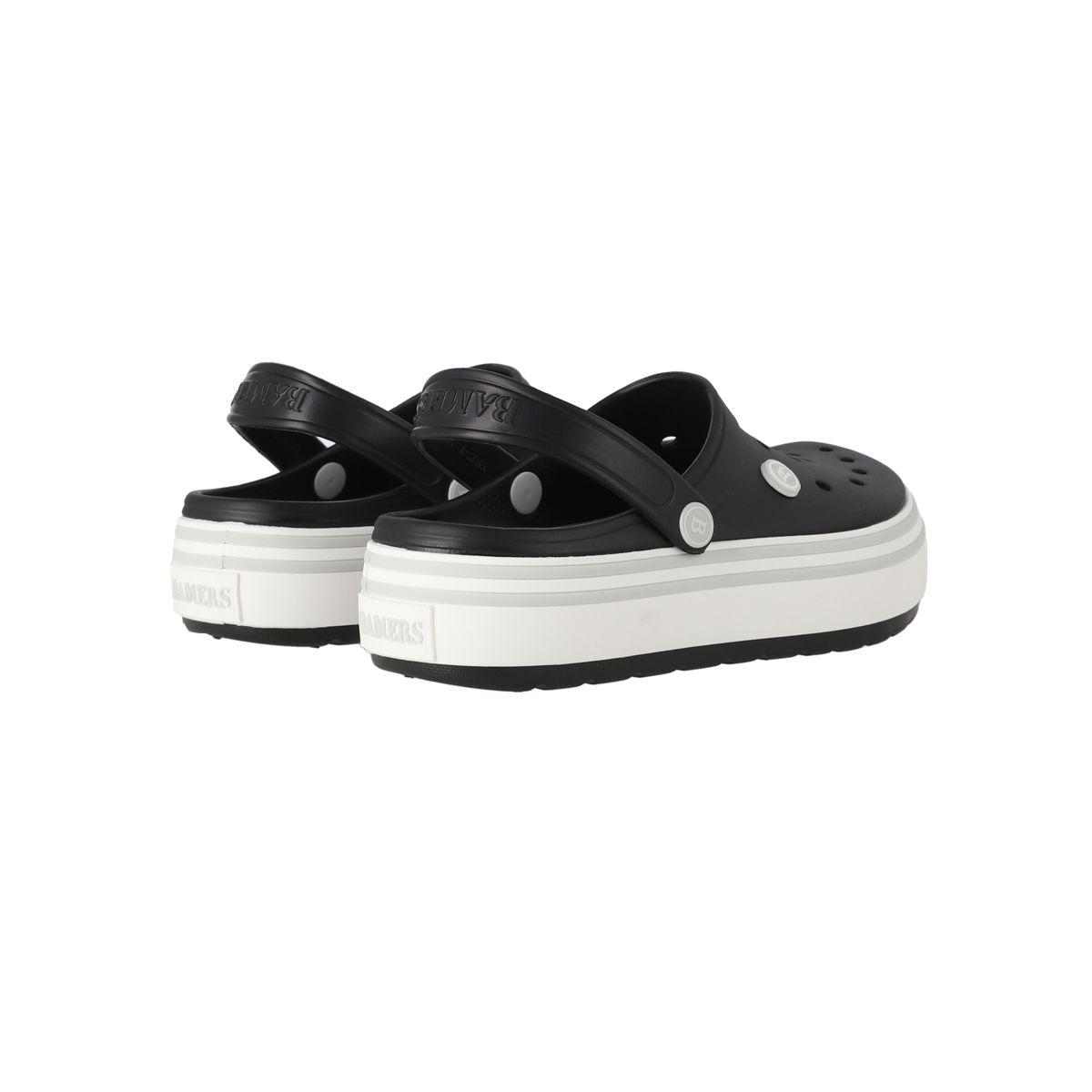 Zuecos Plataforma Mujer Bamers Airline Negros-5