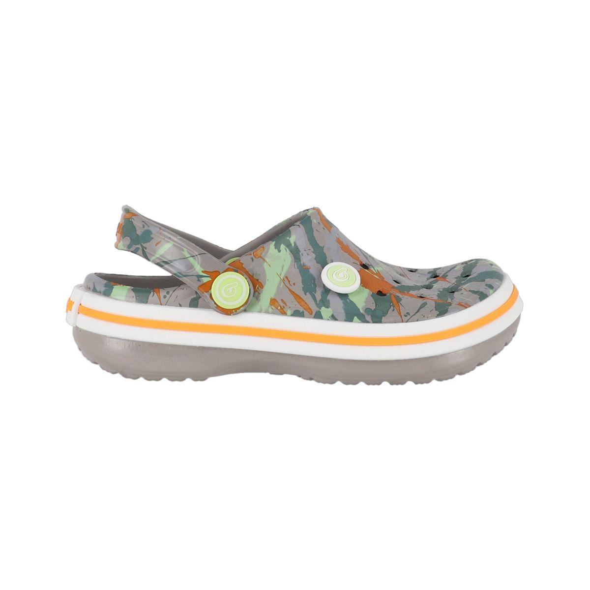 Zuecos Niños Airline Bamers Estampado Verde-0