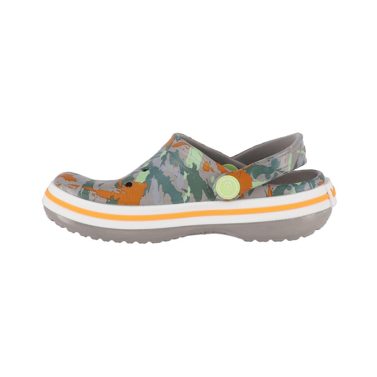 Zuecos Niños Airline Bamers Estampado Verde-1