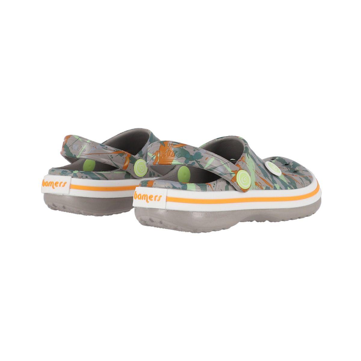 Zuecos Niños Airline Bamers Estampado Verde-5