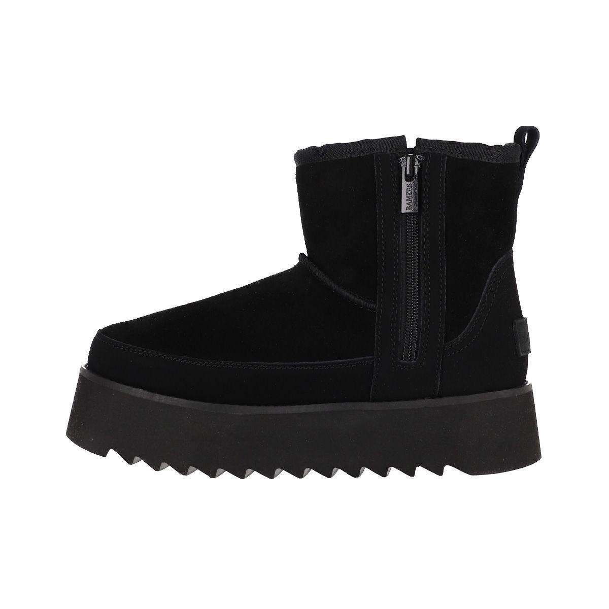 Bota Mujer  Bamers Platform Negro-1