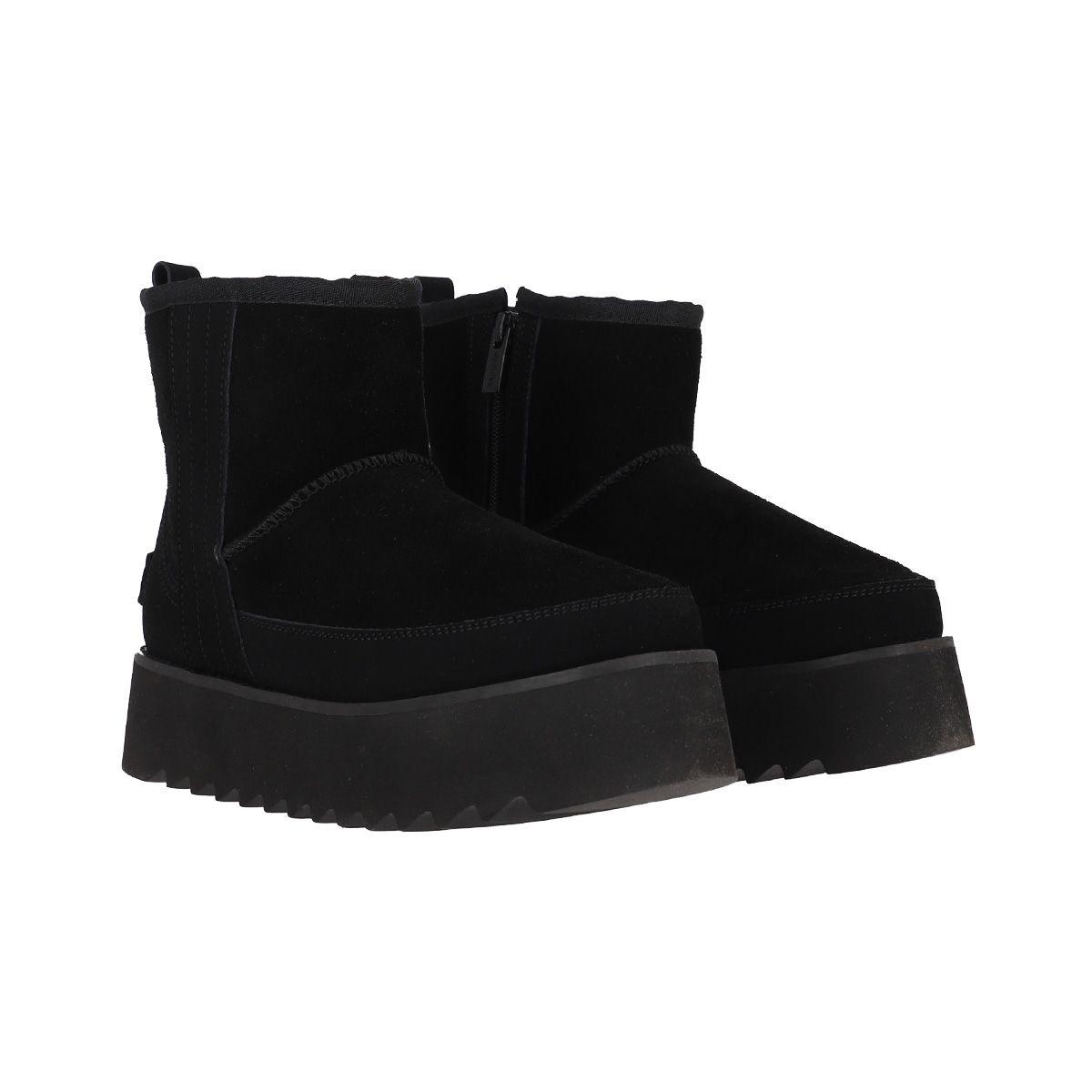Bota Mujer  Bamers Platform Negro-4