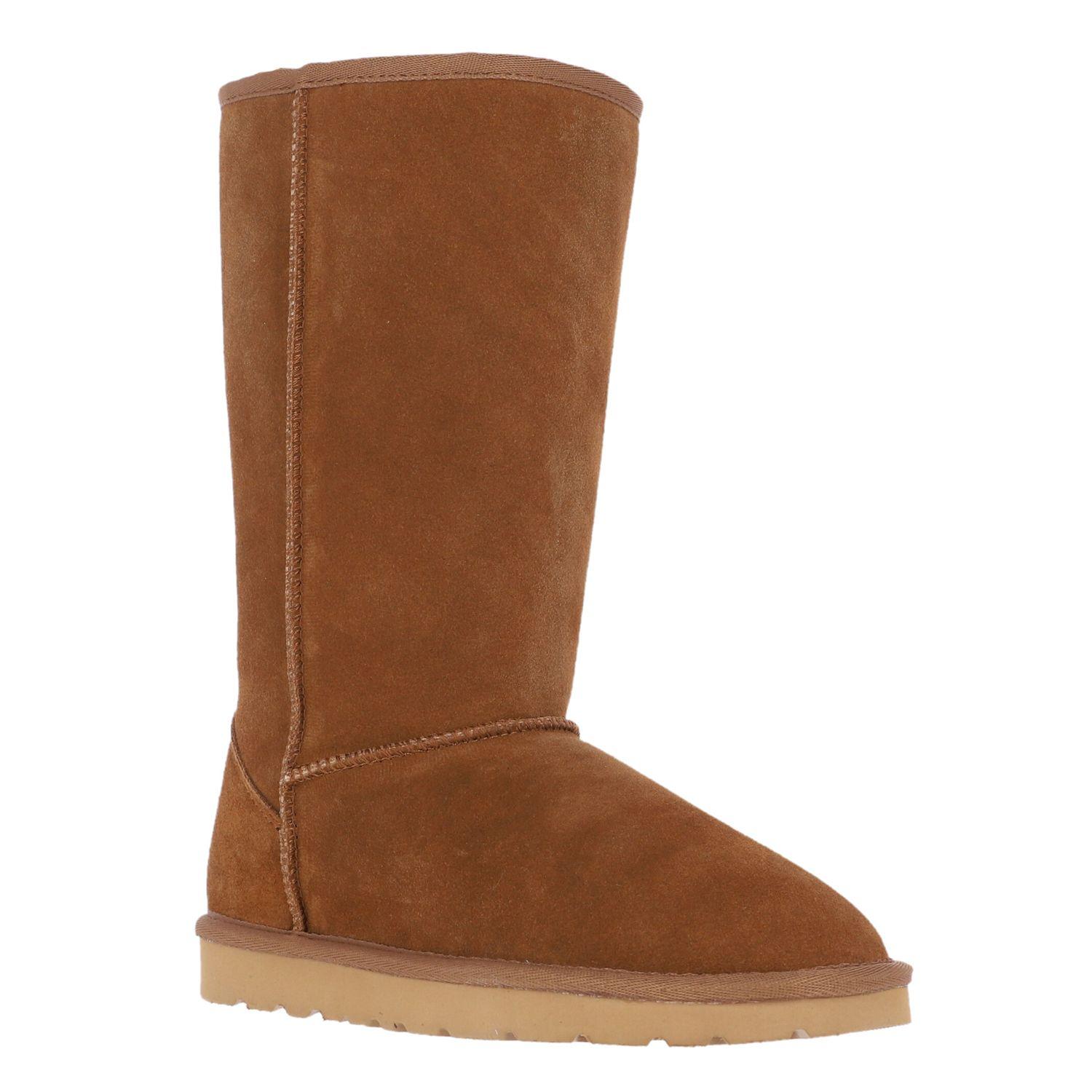 Bota Bamers Blast High Leather Mujer Caramel-1