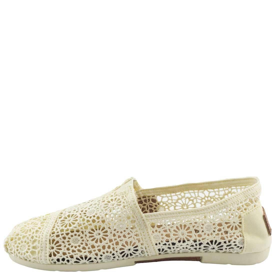 Alpargata Bamers Sandy Crochet Mujer Blanco-2