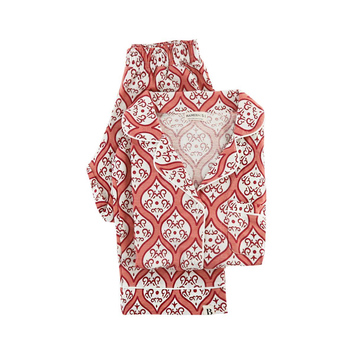 Pijama Mujer  Bamers Paz Rojo Print-5