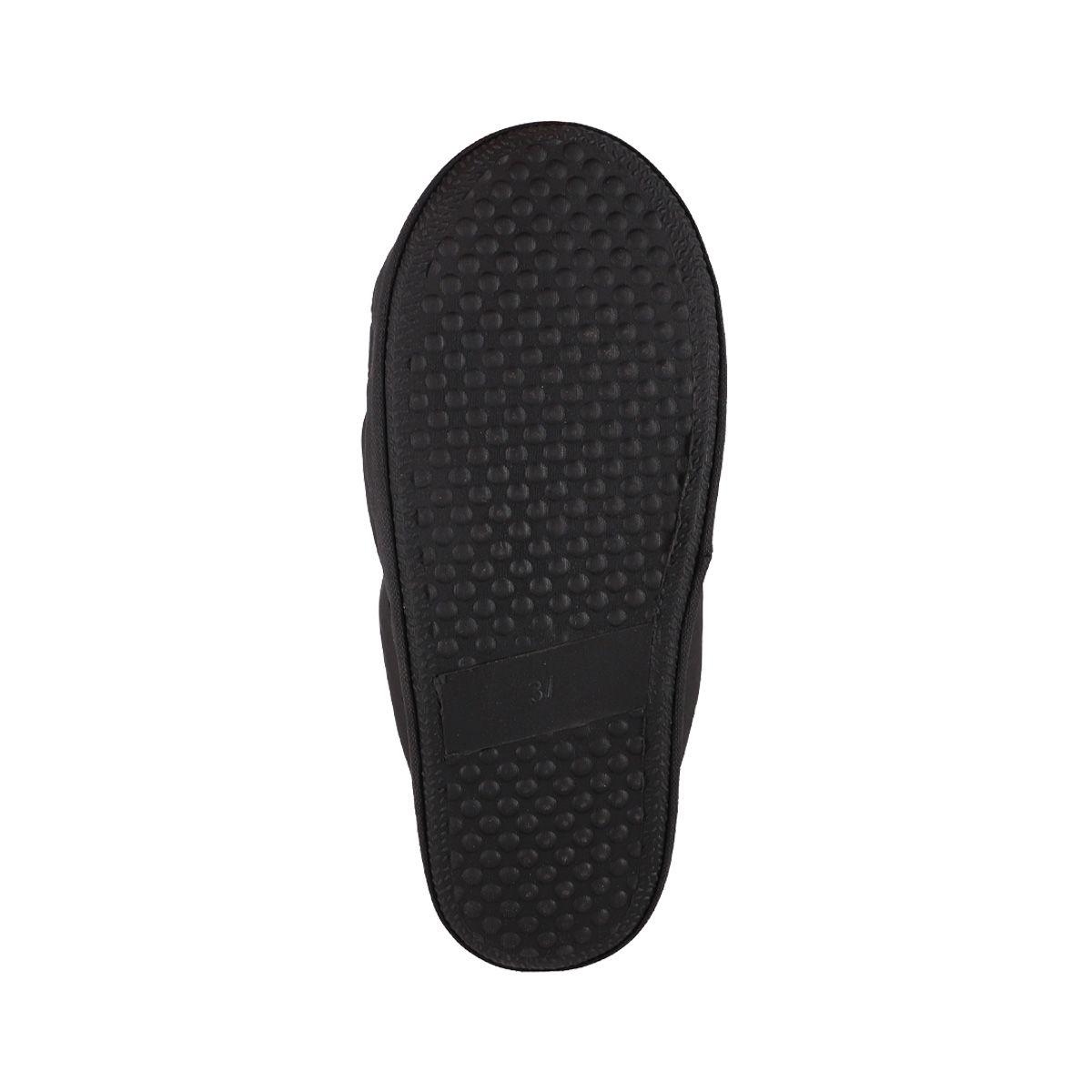 Pantuflas Mujer Bamers Padded Negro-3