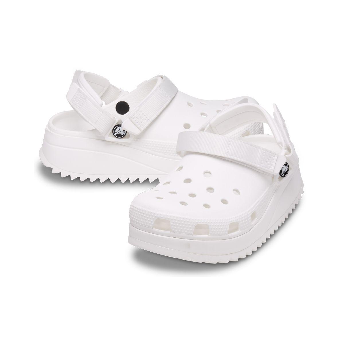 Zueco Crocs Classic Hiker Mujer White-6