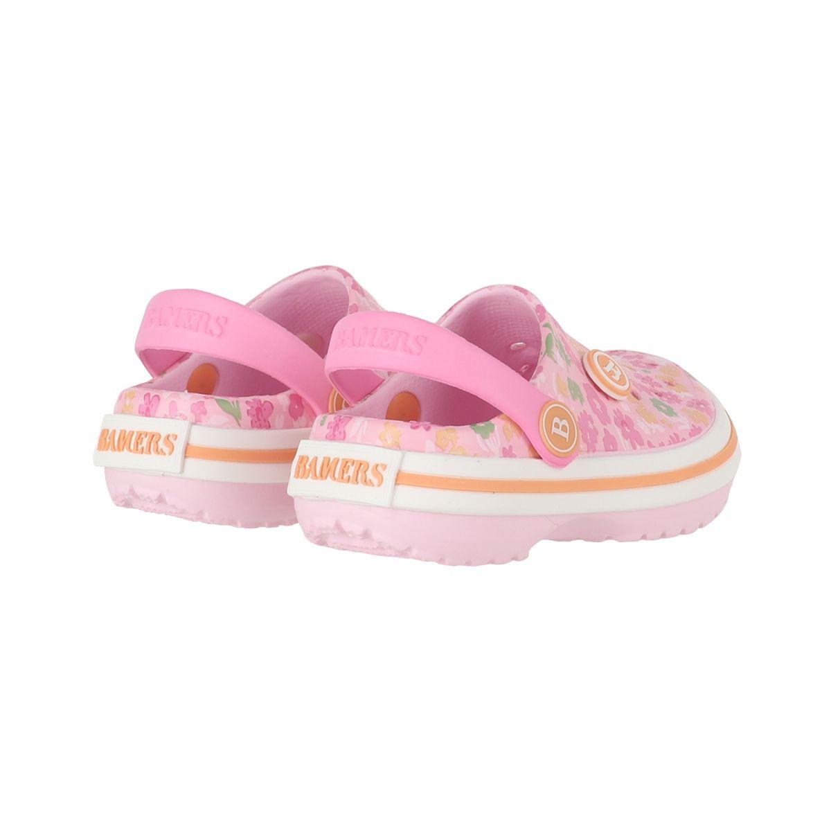 Zuecos Niña Airline Bamers Rosado-5