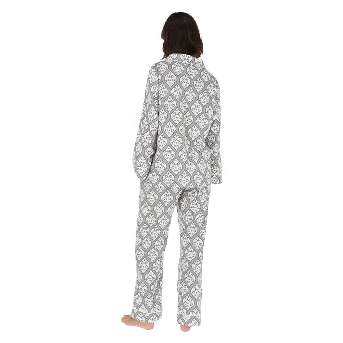 Pijama Bamers Paz Mujer Azul Print-2