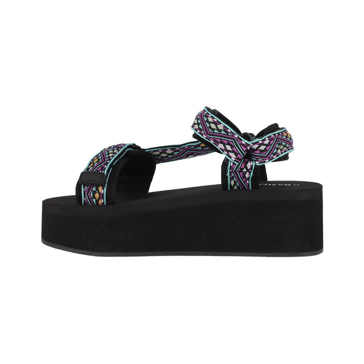 Sandalias Plataforma Mujer Plateado Bamers Dessert-1