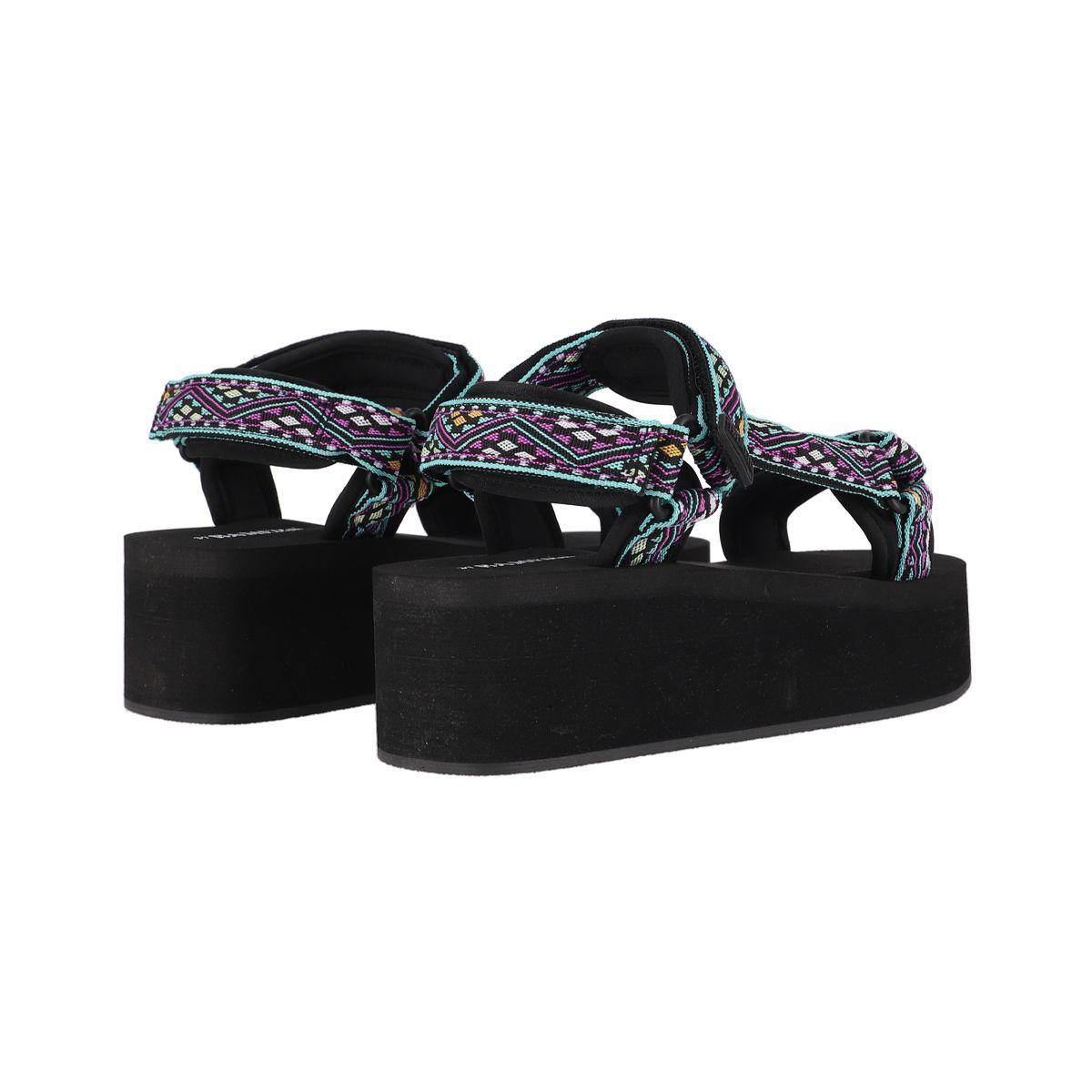 Sandalias Plataforma Mujer Plateado Bamers Dessert-5