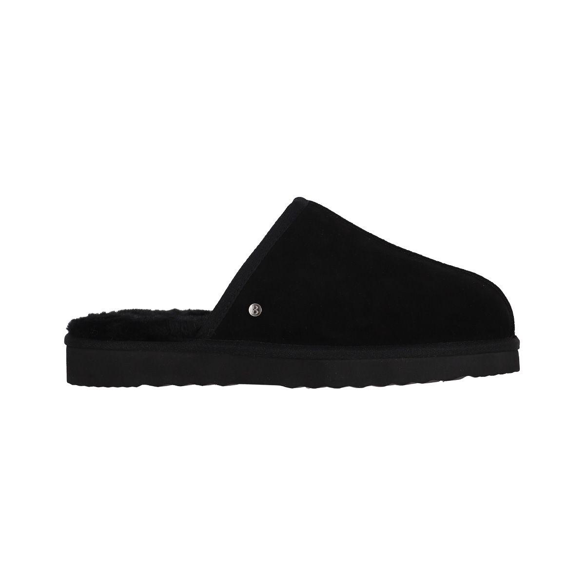 Pantufla Hombre  Bamers Slipper Cuero Negro-0