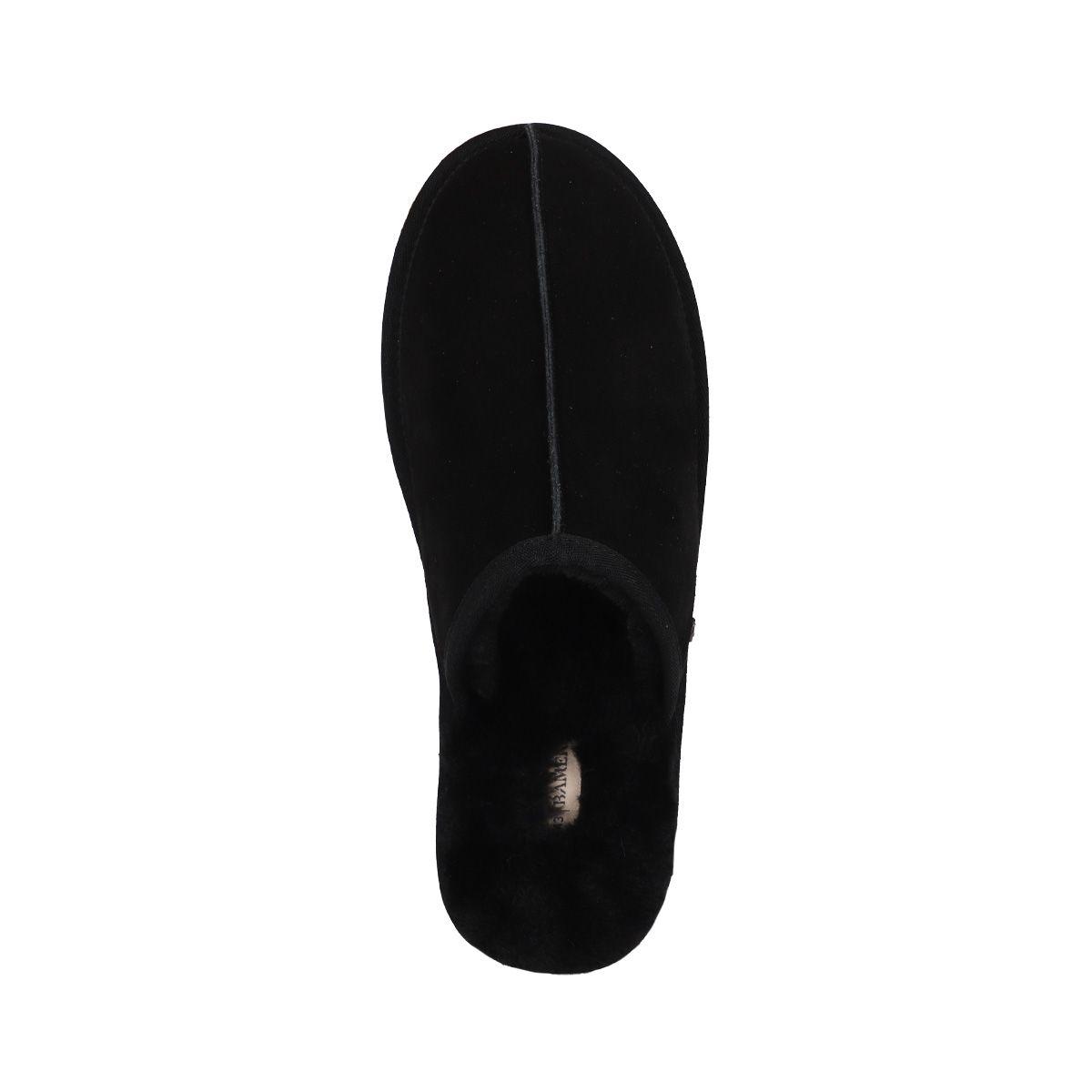Pantufla Hombre  Bamers Slipper Cuero Negro-2