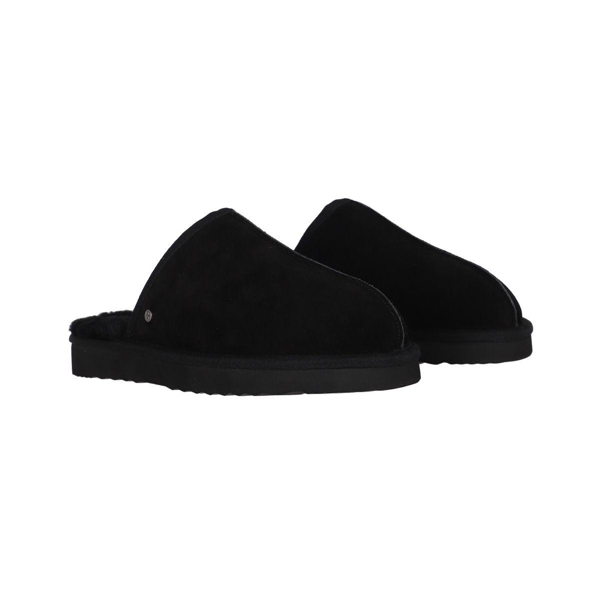 Pantufla Hombre  Bamers Slipper Cuero Negro-5
