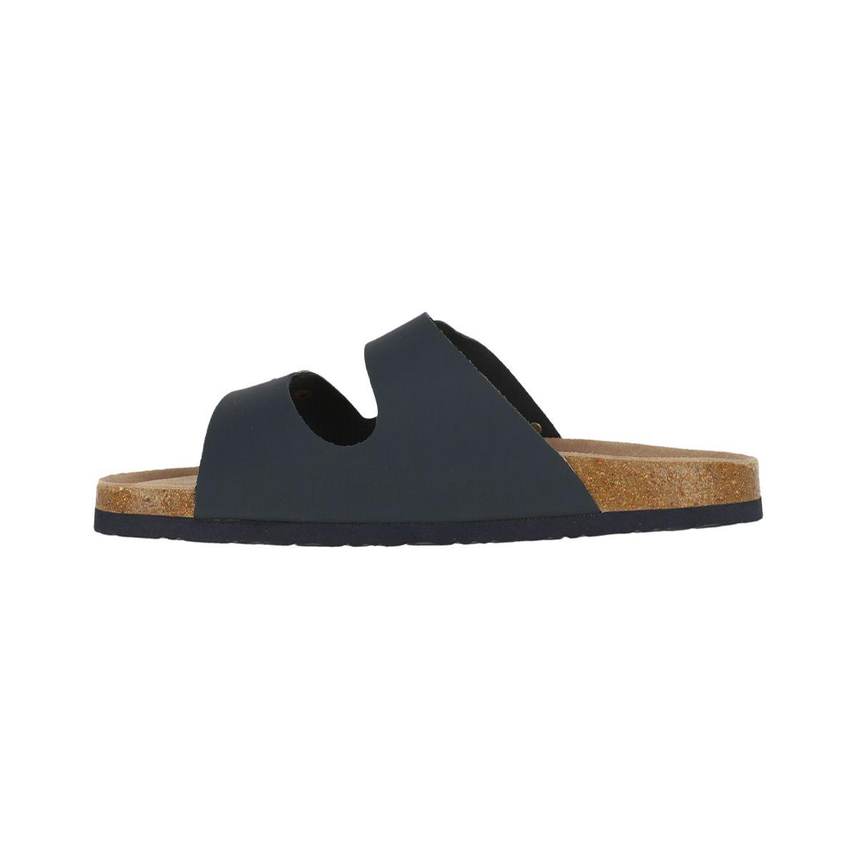 Sandalia Bamers Kend Cuero Hombre Azul-1