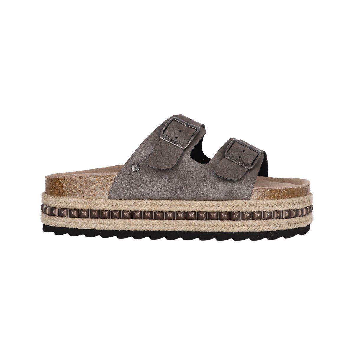 Sandalia Bamers Kend Yute Hight Studs Mujer Gris-0