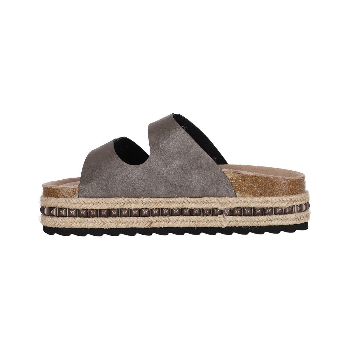 Sandalia Bamers Kend Yute Hight Studs Mujer Gris-1