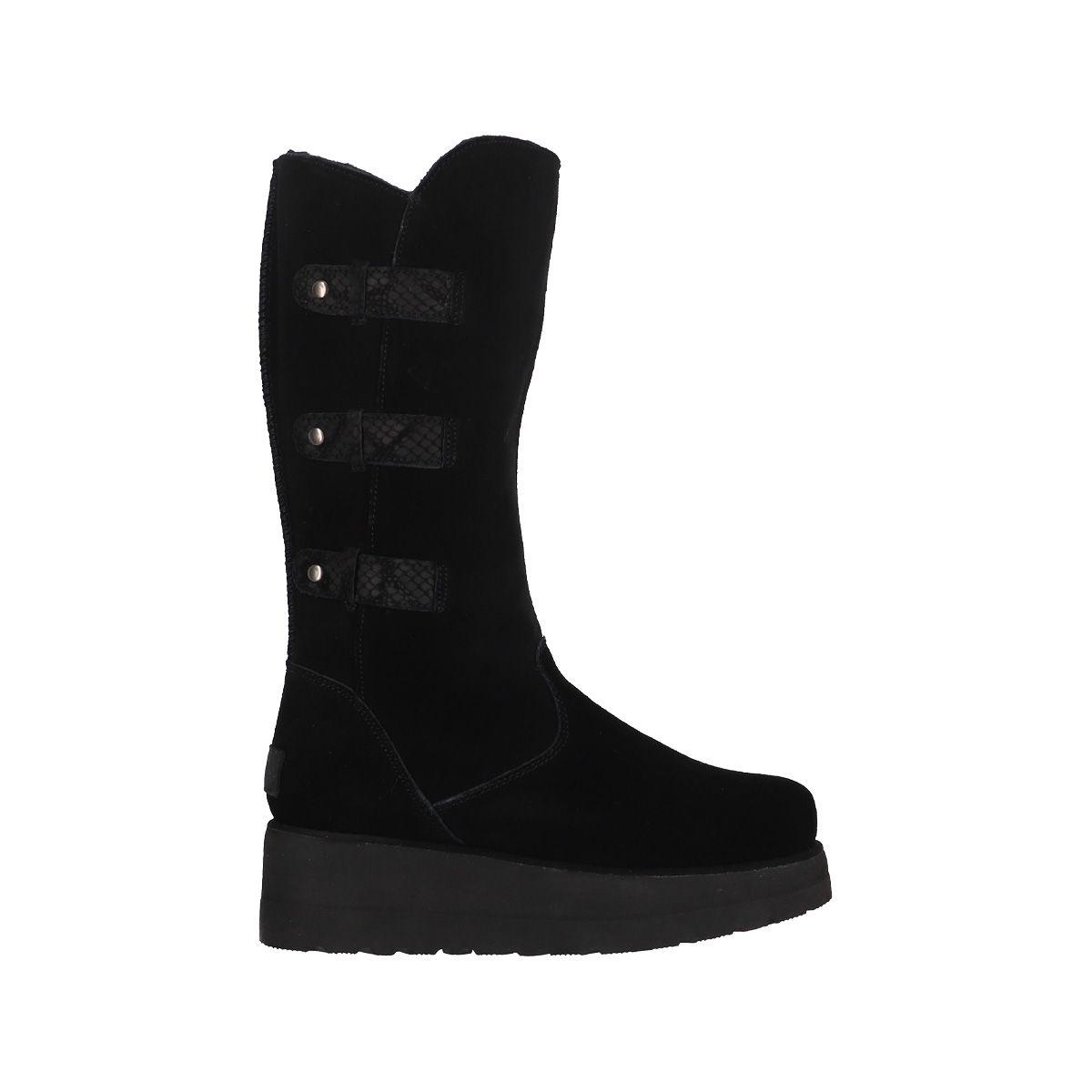 Bota Mujer  Bamers Cadiz High Cuero Negro-0