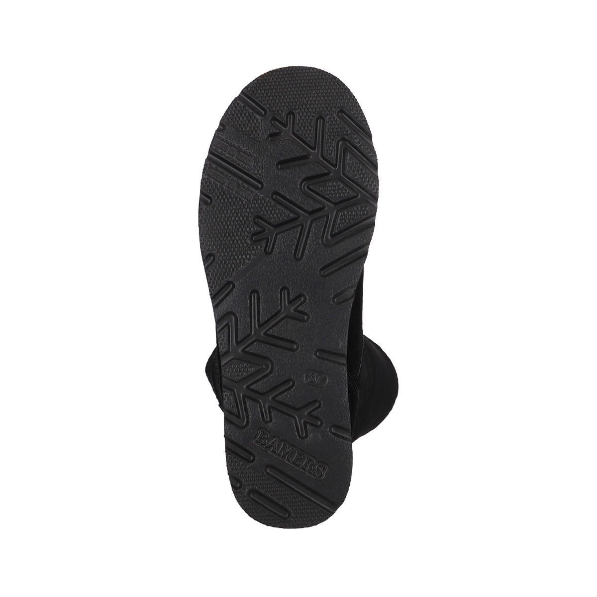 Bota Mujer  Bamers Cadiz High Cuero Negro-3