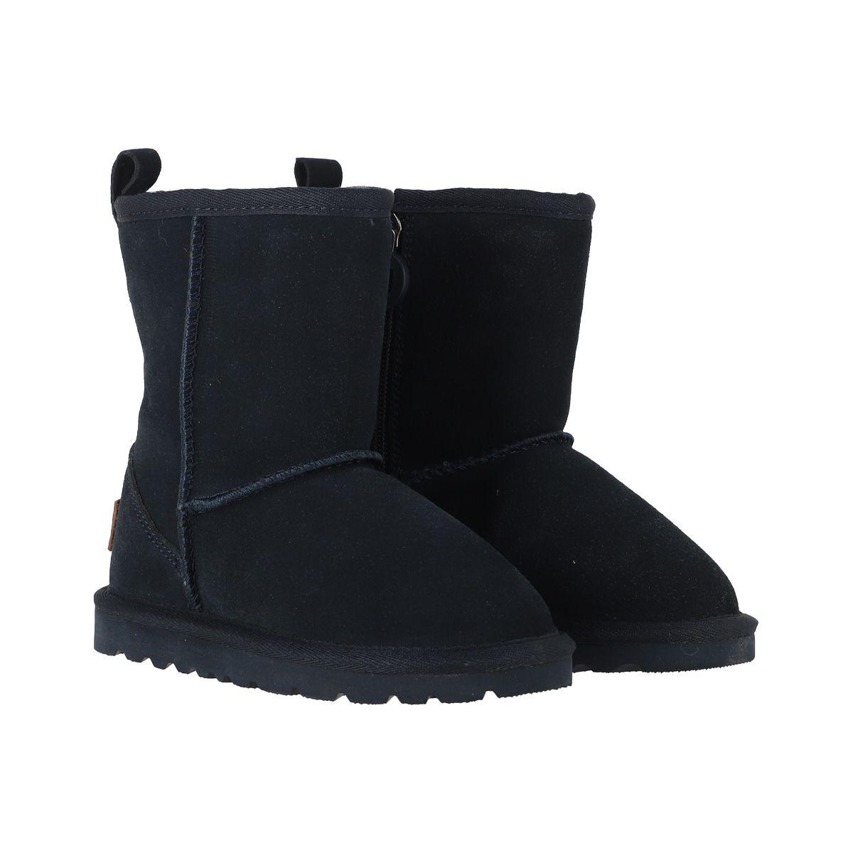 Botas Niño Azul Bamers Blast Zip Leather-4
