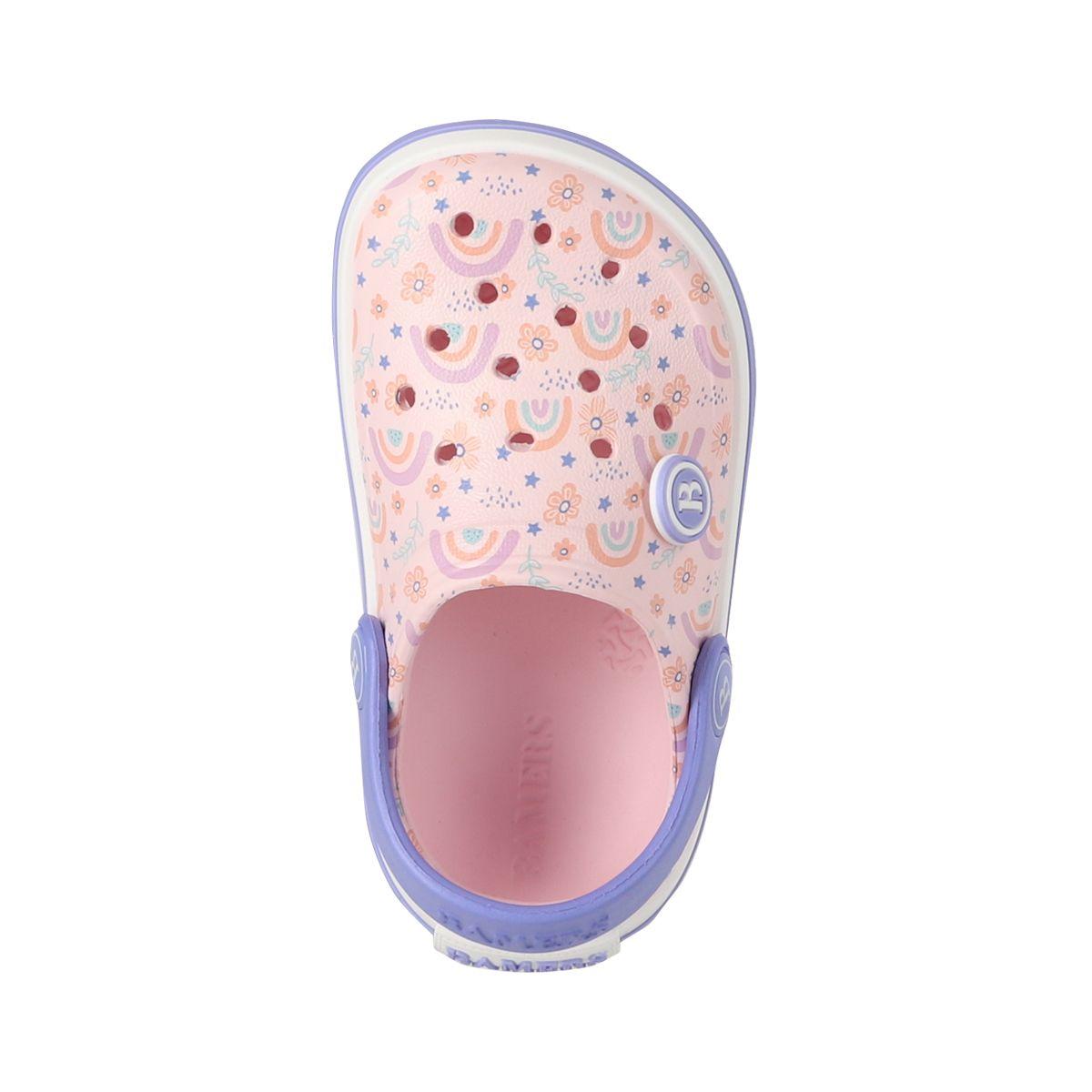 Zuecos Niñas Bamers Airline Rosa Print-2