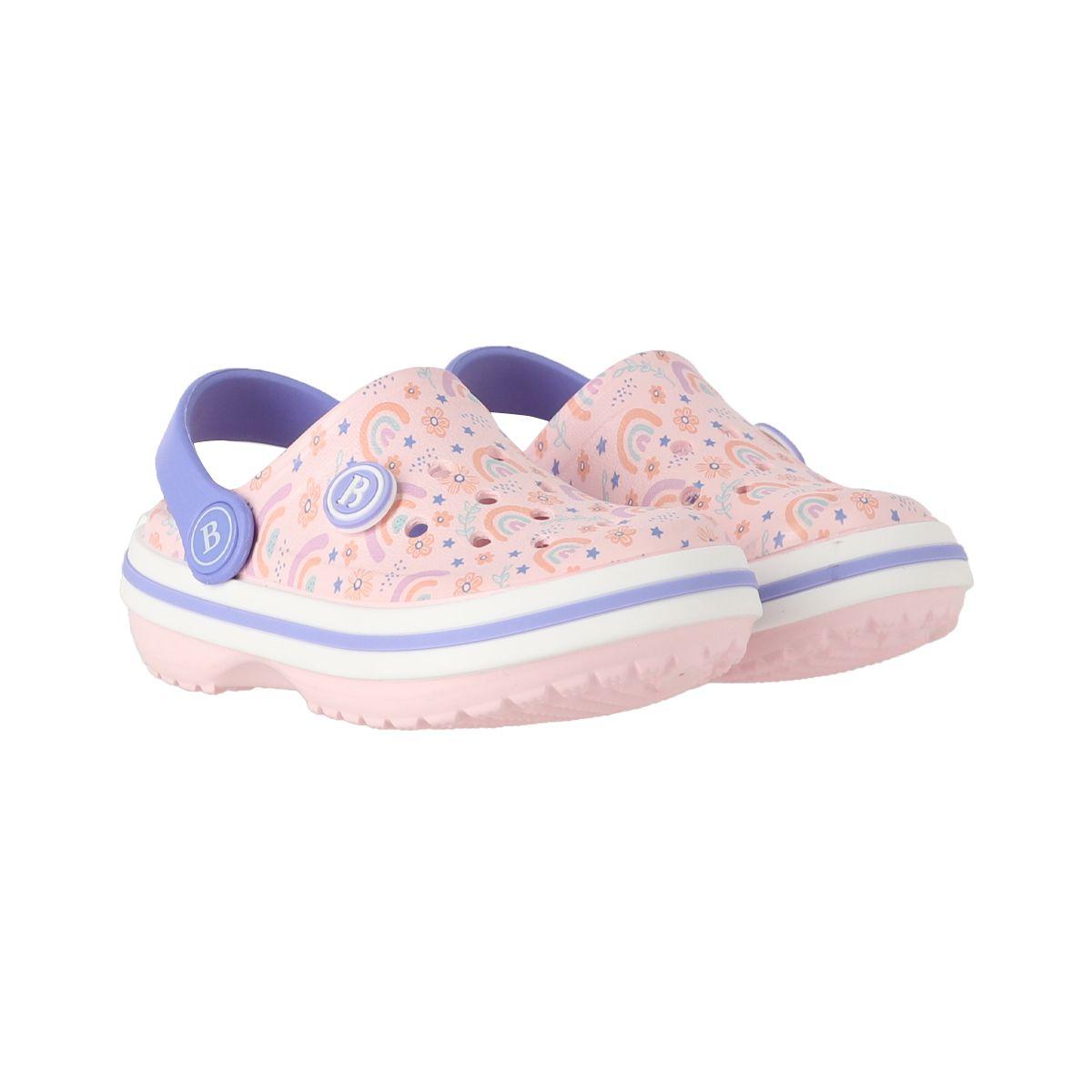 Zuecos Niñas Bamers Airline Rosa Print-4