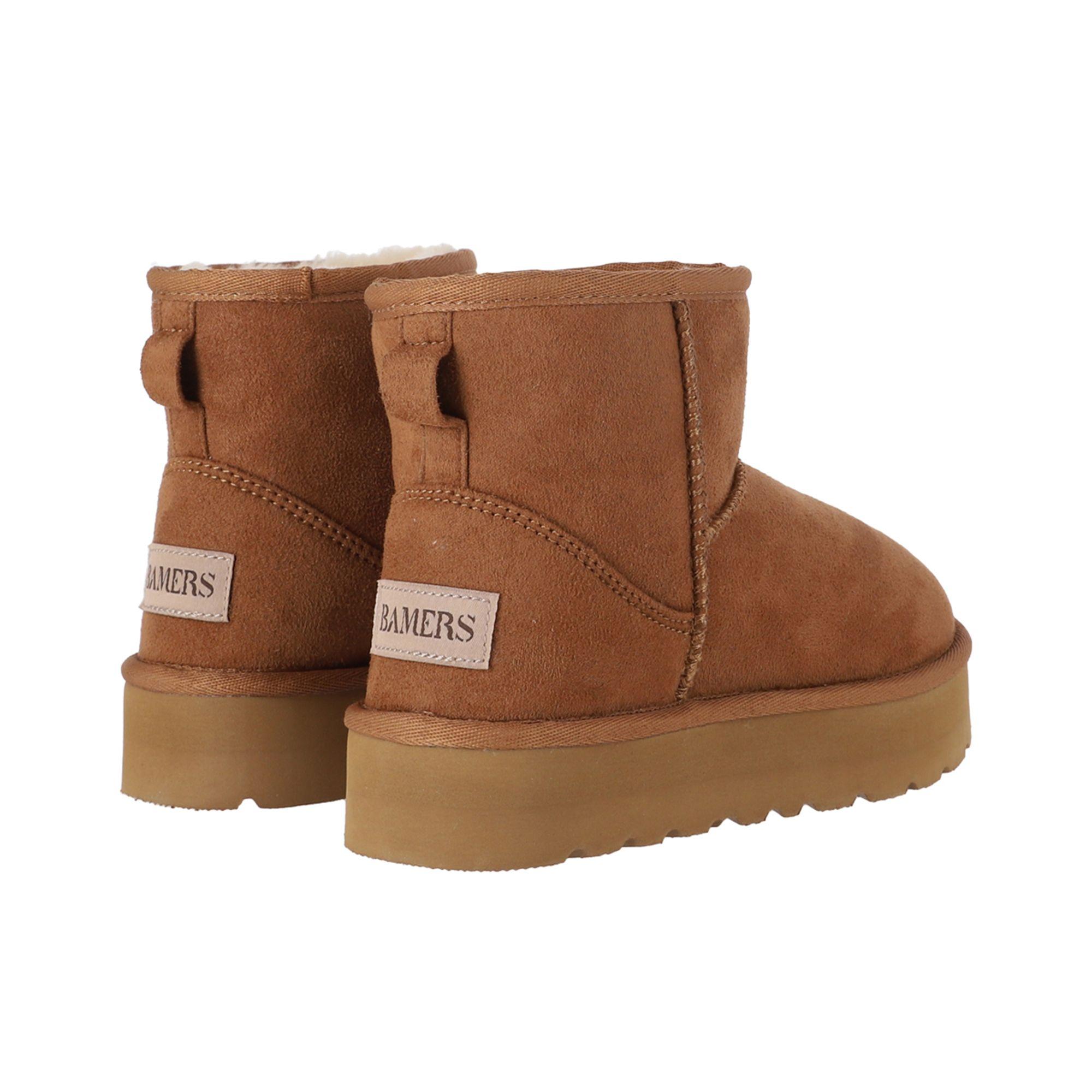 Botas Niña Blast Short Fiber Caramel Plataforma Bamers-5