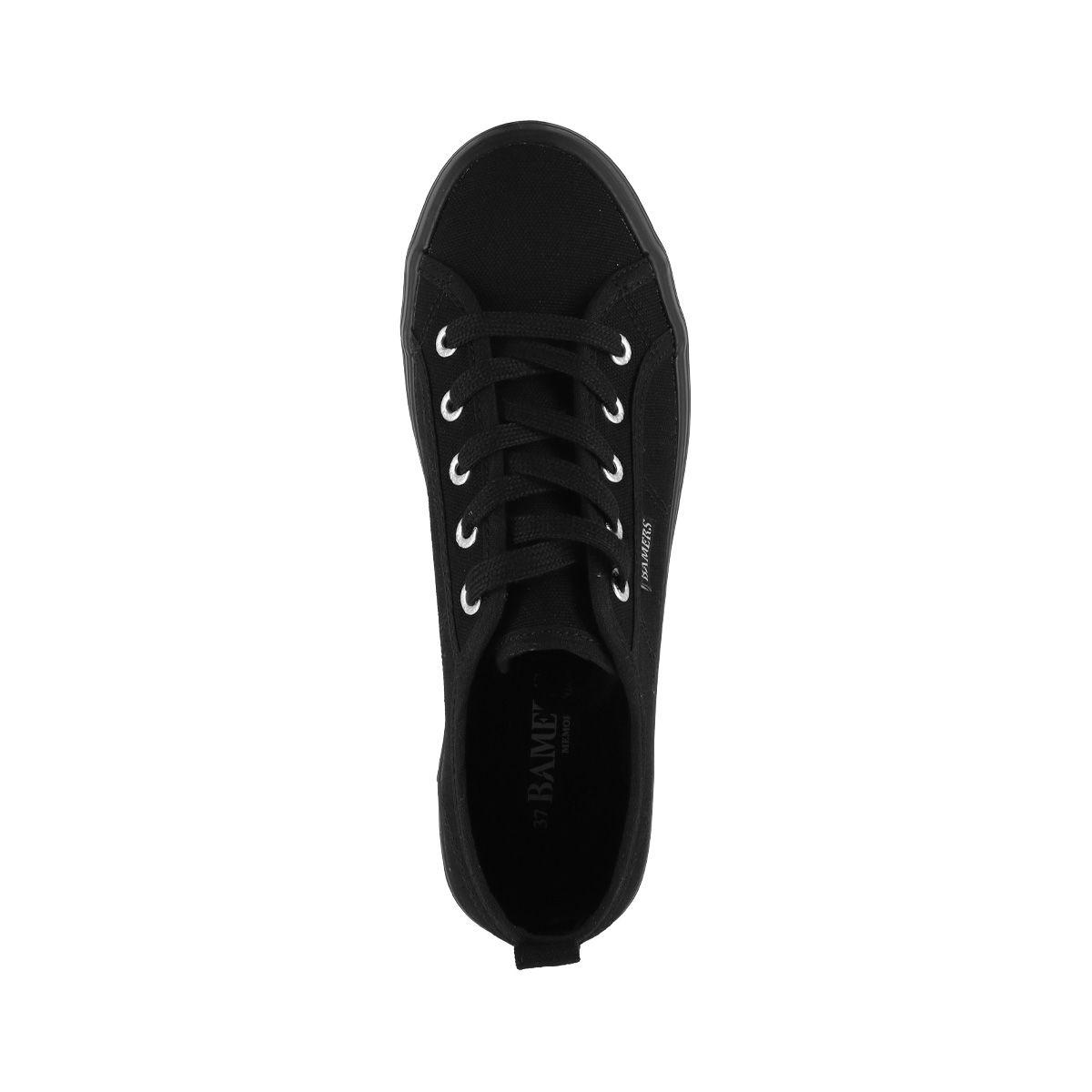 Zapatillas Mujer Bamers New Canvas Platform II Negro-2